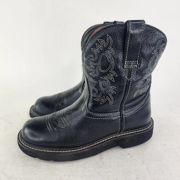 Ariat Shoes - ARIAT Fatbaby Women's Cowboy Short Boots US 7.5 B Black Cowgirl western boot